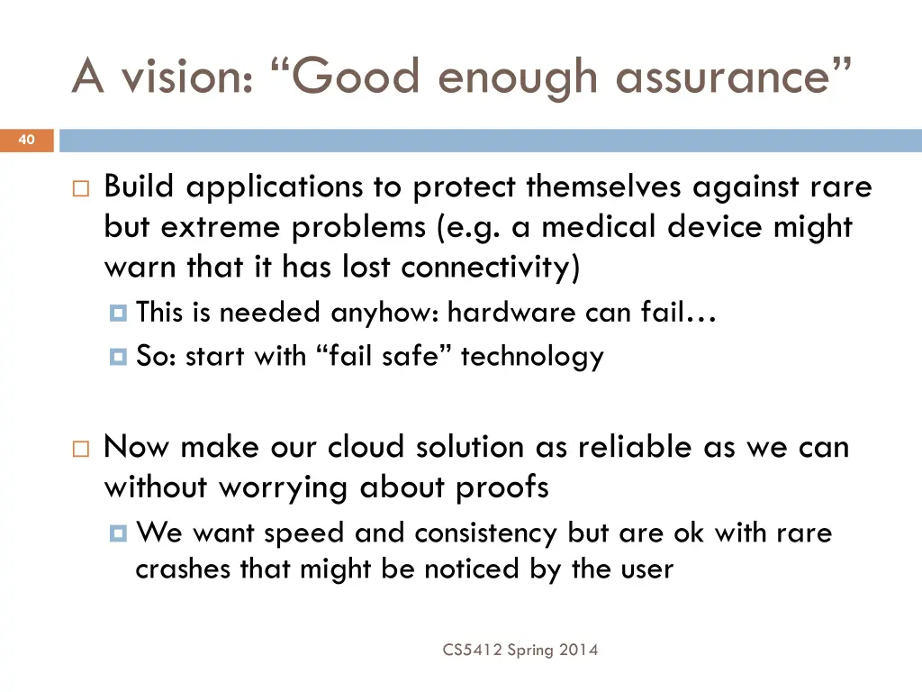 a vision good enough assurance