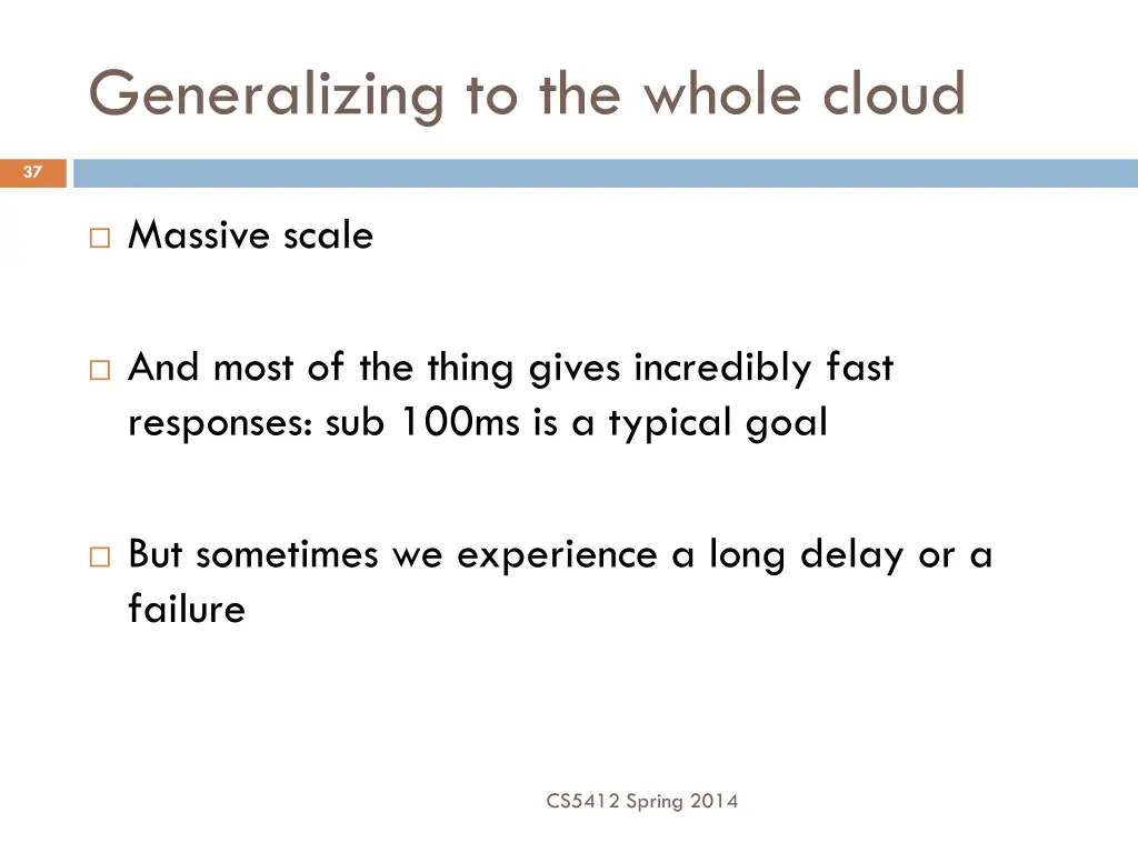 generalizing to the whole cloud
