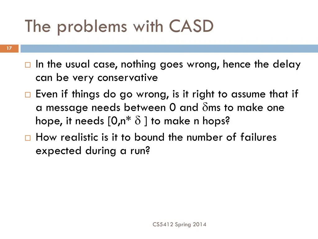 the problems with casd