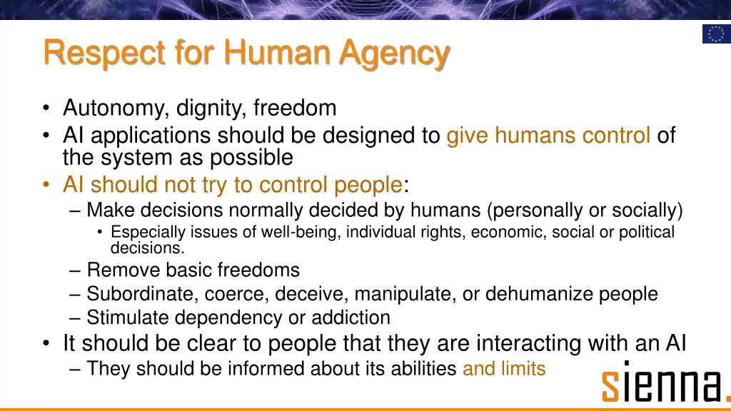 respect for human agency