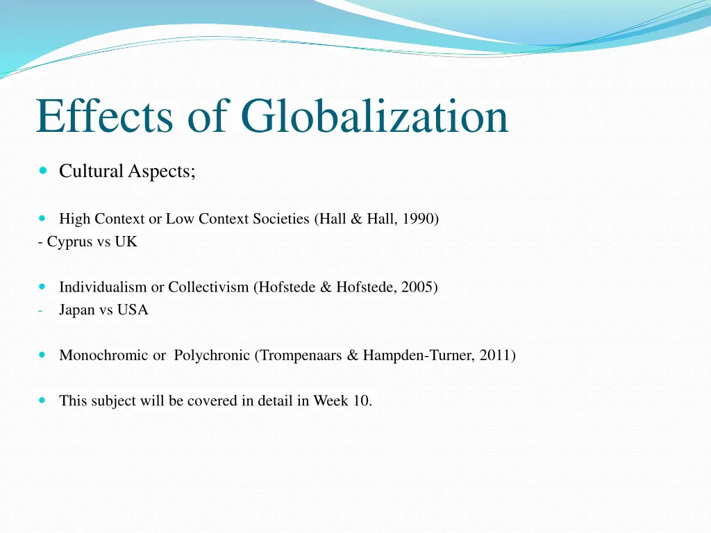 effects of globalization