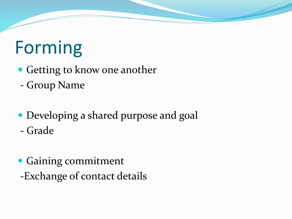 forming