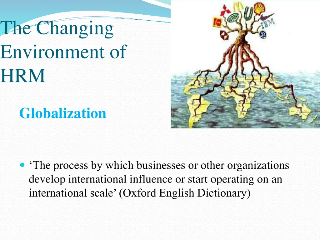 the changing environment of hrm