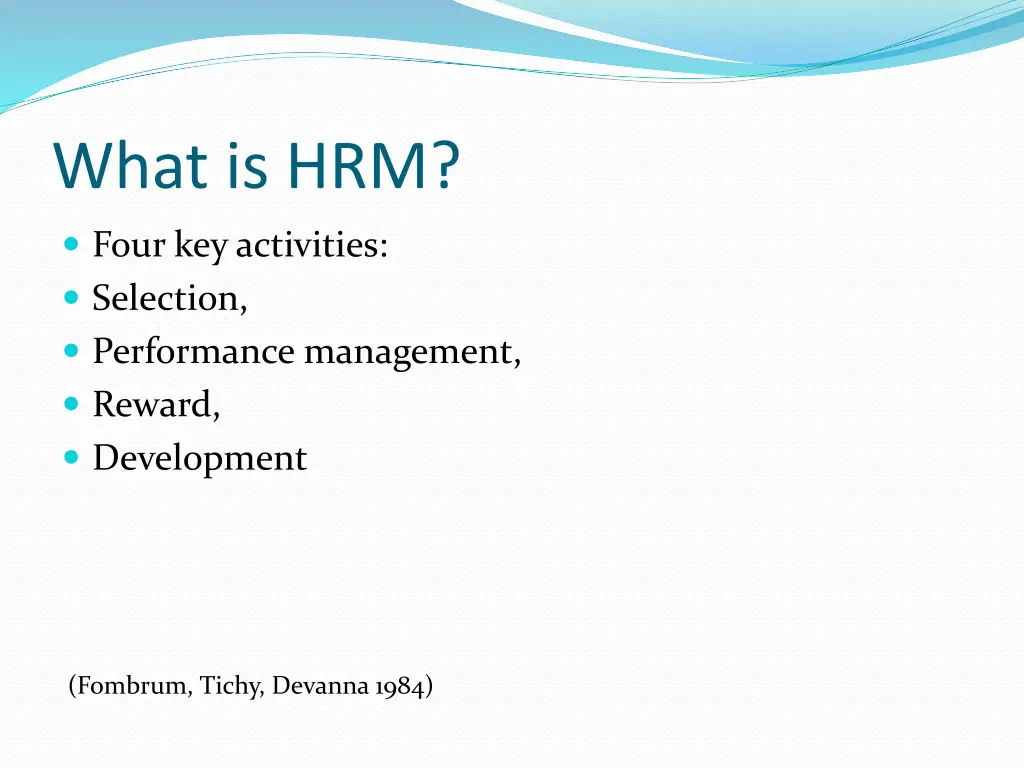 what is hrm