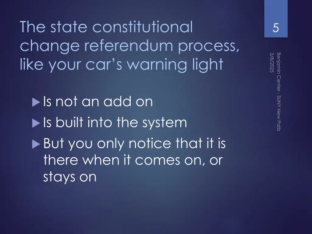 the state constitutional change referendum