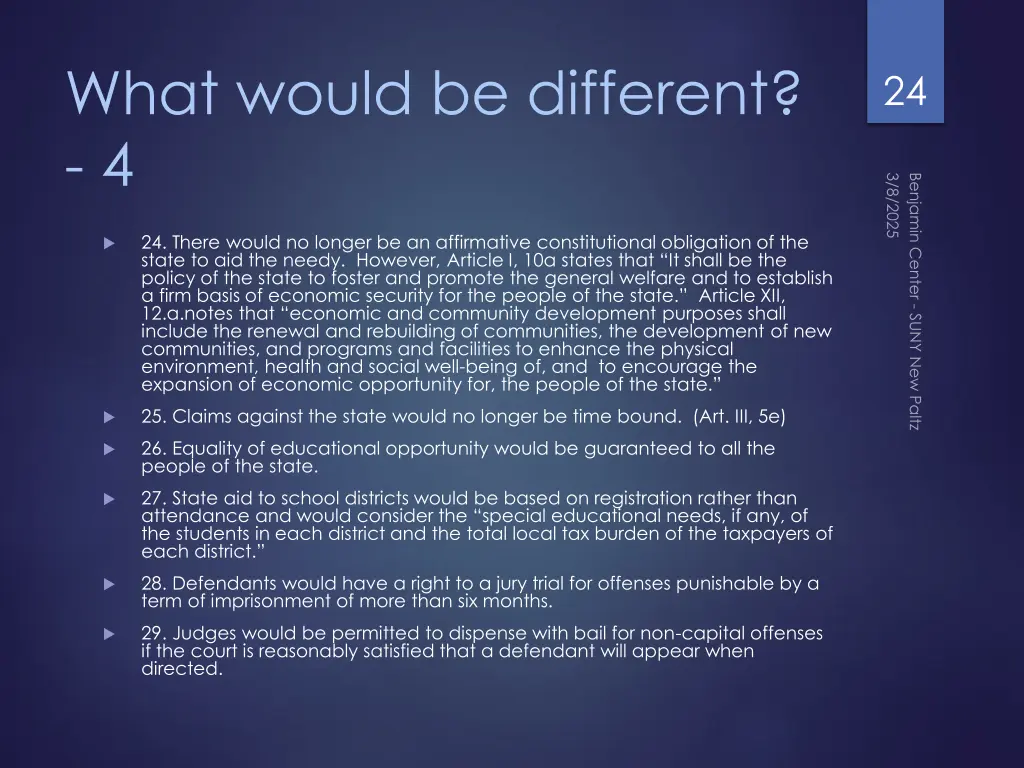 what would be different 4