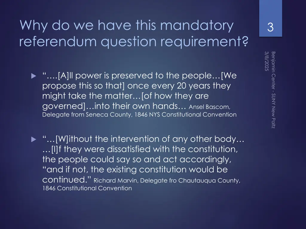 why do we have this mandatory referendum question