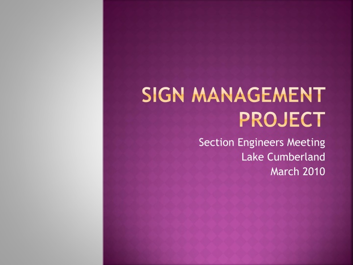sign management