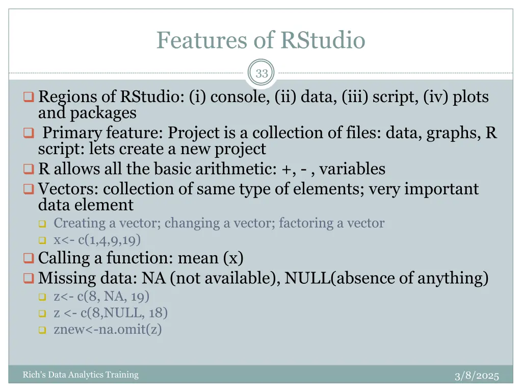 features of rstudio