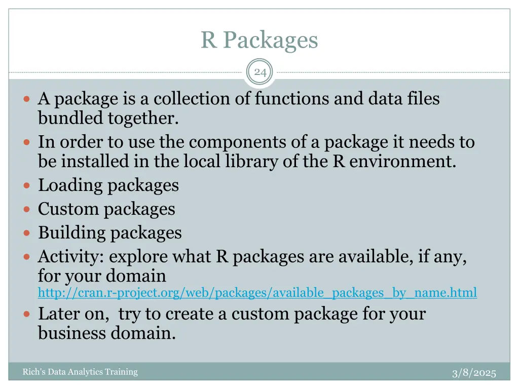 r packages 1