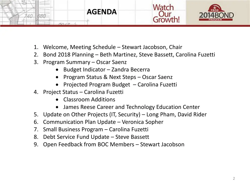 agenda