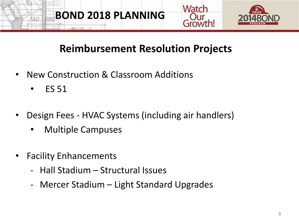 bond 2018 planning 4