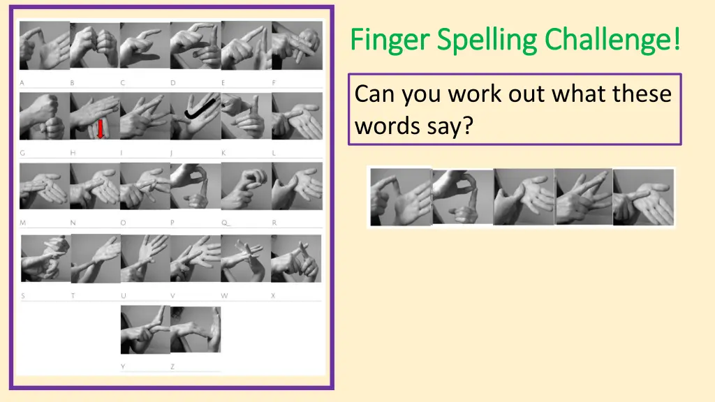 finger spelling challenge finger spelling 1