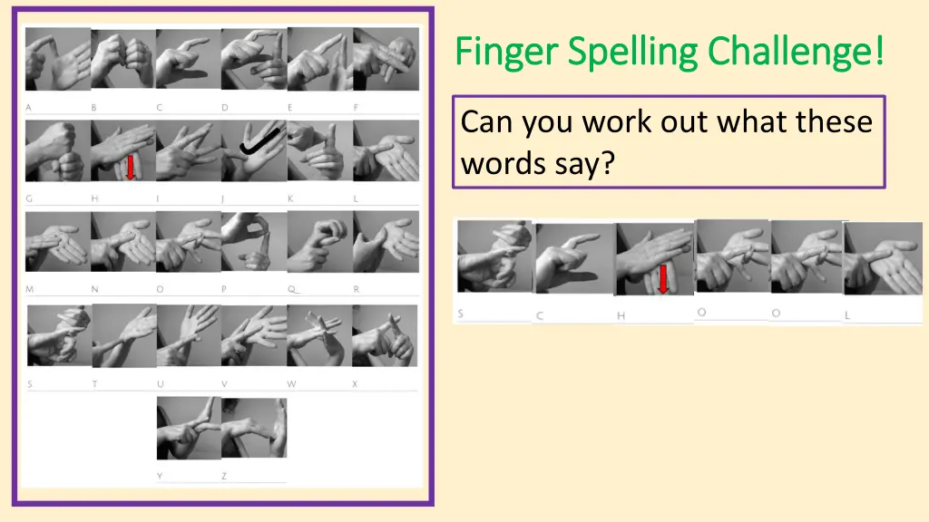 finger spelling challenge finger spelling 6