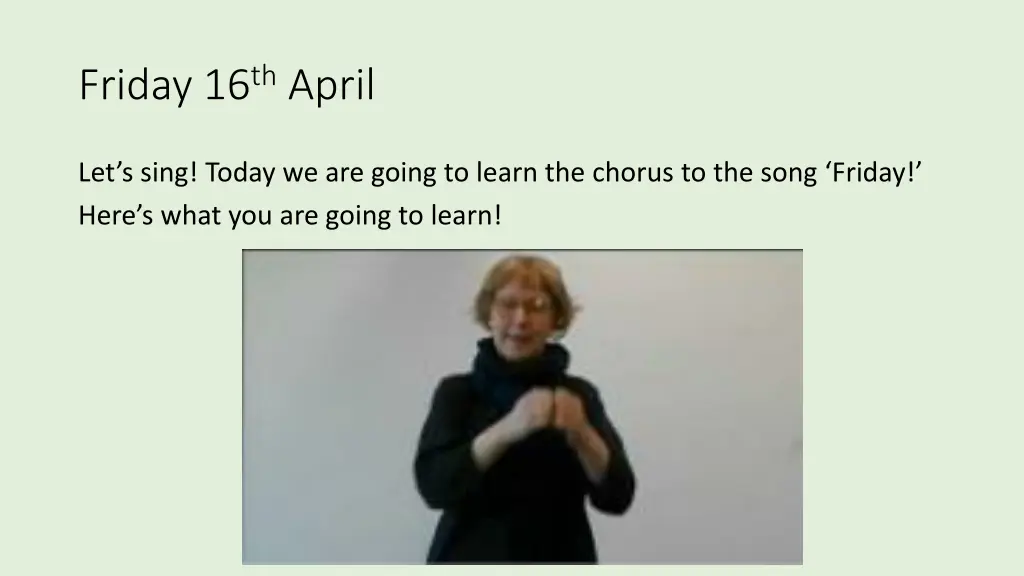 friday 16 th april