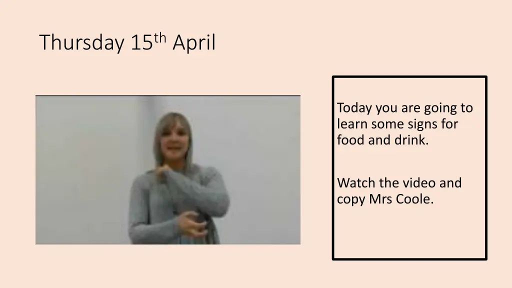thursday 15 th april
