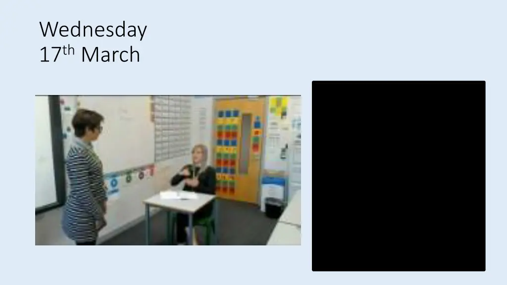 wednesday 17 th march 1