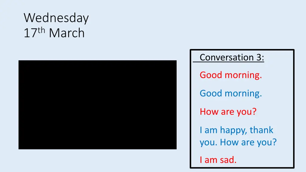 wednesday 17 th march 6