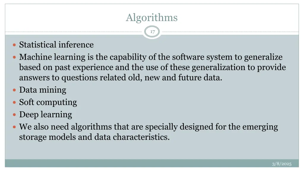 algorithms