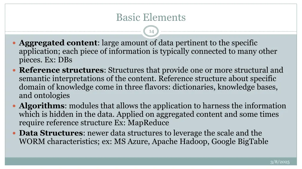 basic elements