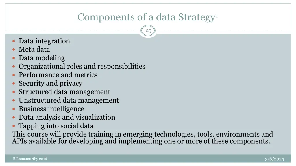 components of a data strategy 1