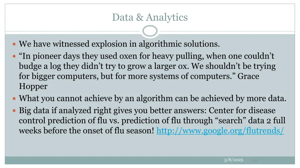 data analytics
