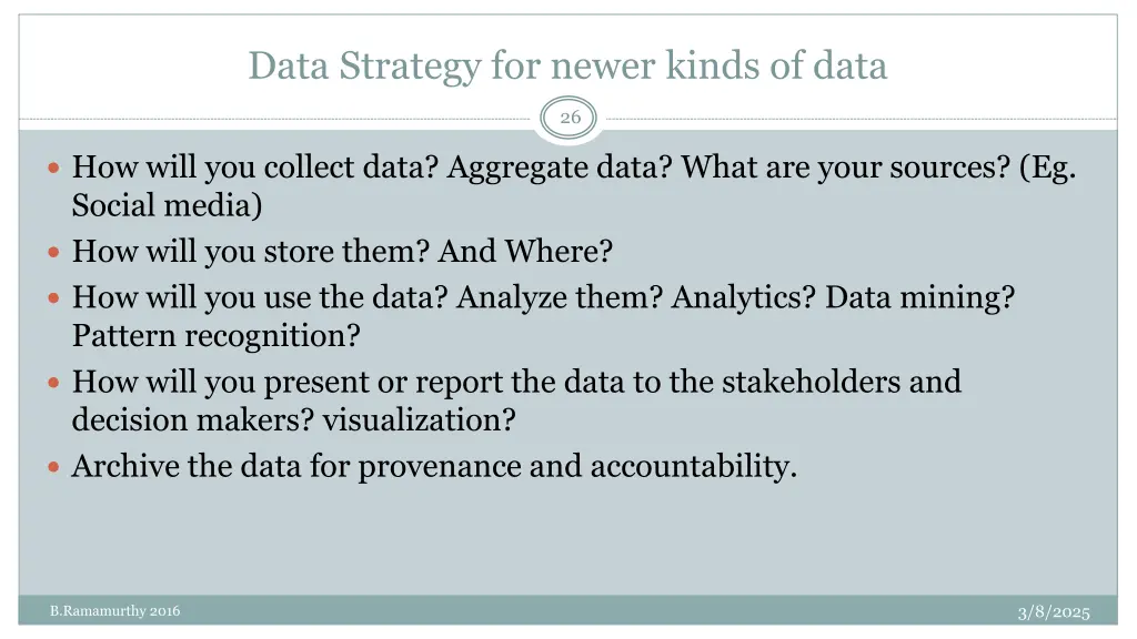 data strategy for newer kinds of data