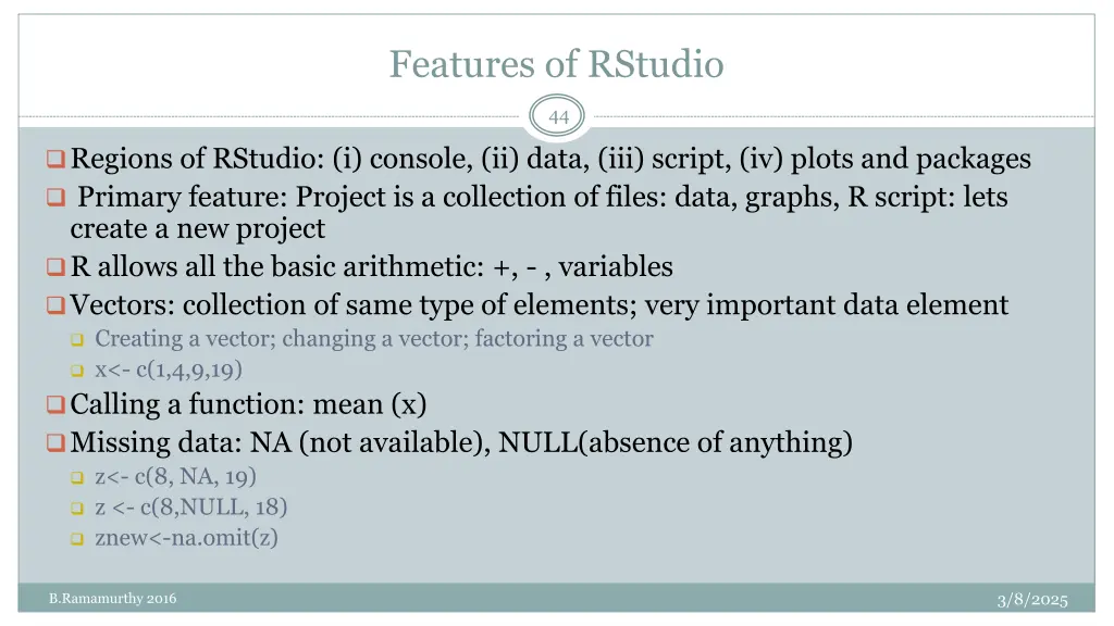features of rstudio
