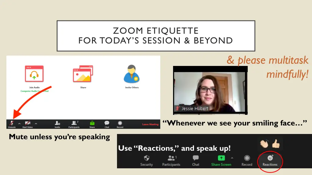 zoom etiquette for today s session beyond