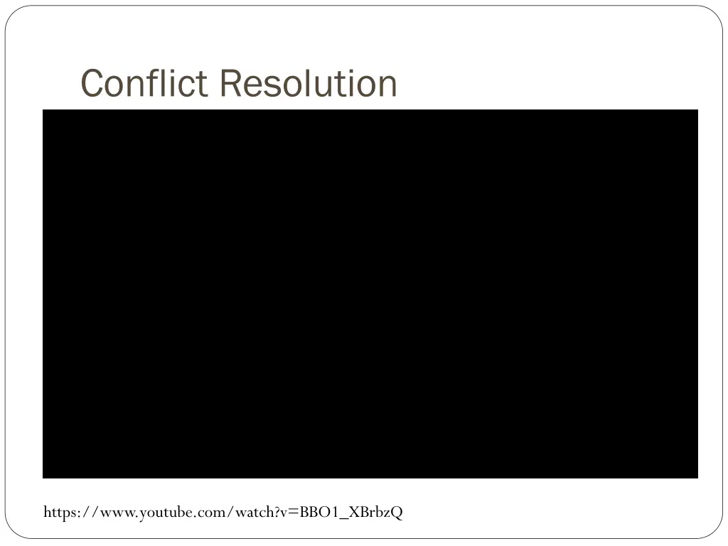 conflict resolution 2