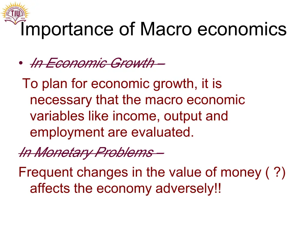 importance of macro economics 3