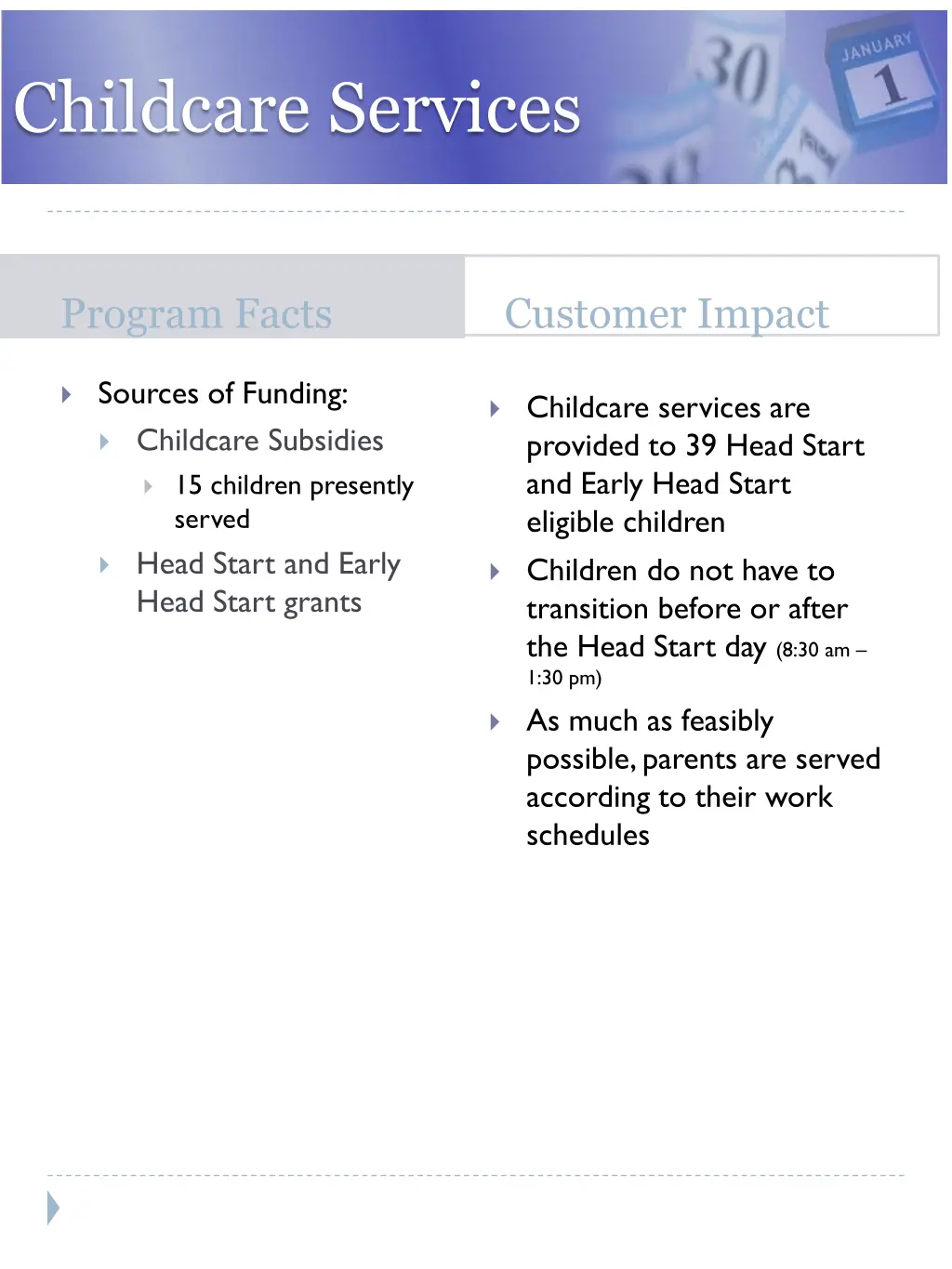 childcare services