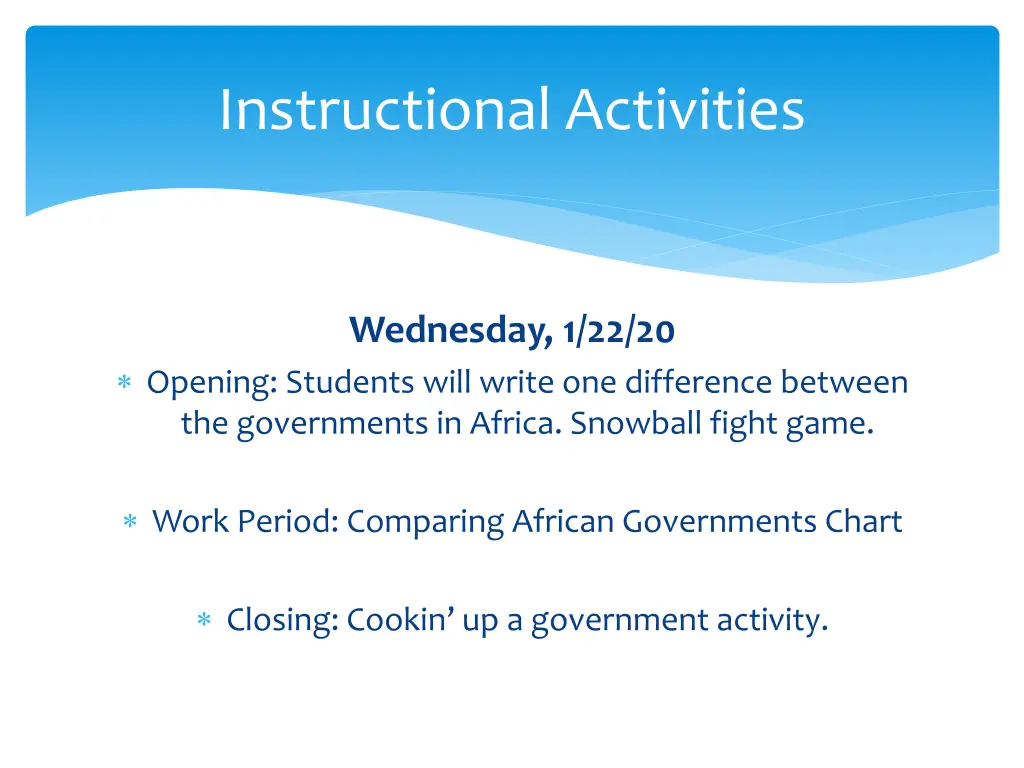 instructional activities 1