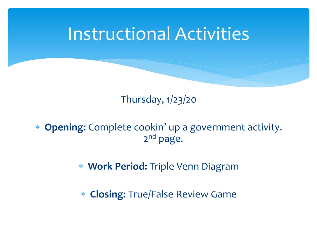 instructional activities 2