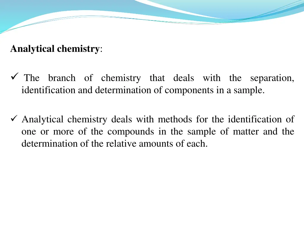 analytical chemistry 1