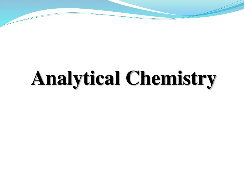 analytical chemistry