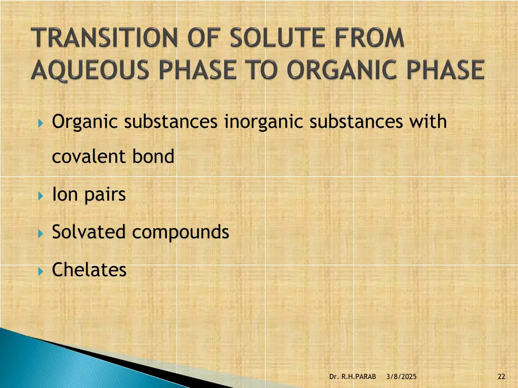organic substances inorganic substances with