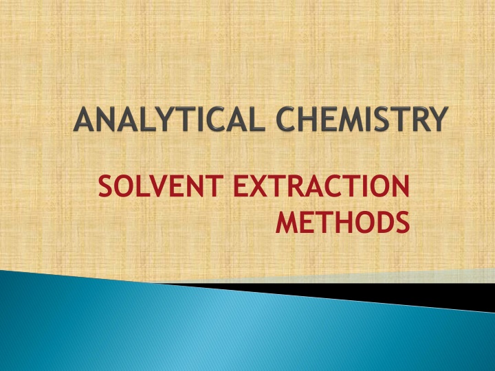solvent extraction