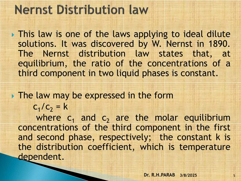 this law is one of the laws applying to ideal
