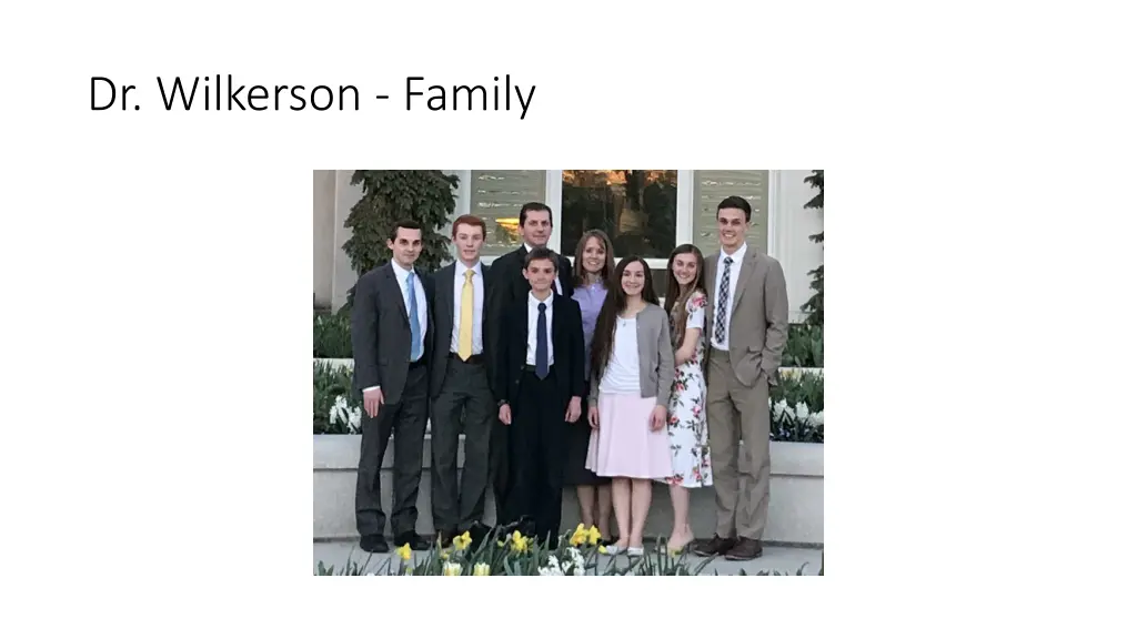 dr wilkerson family