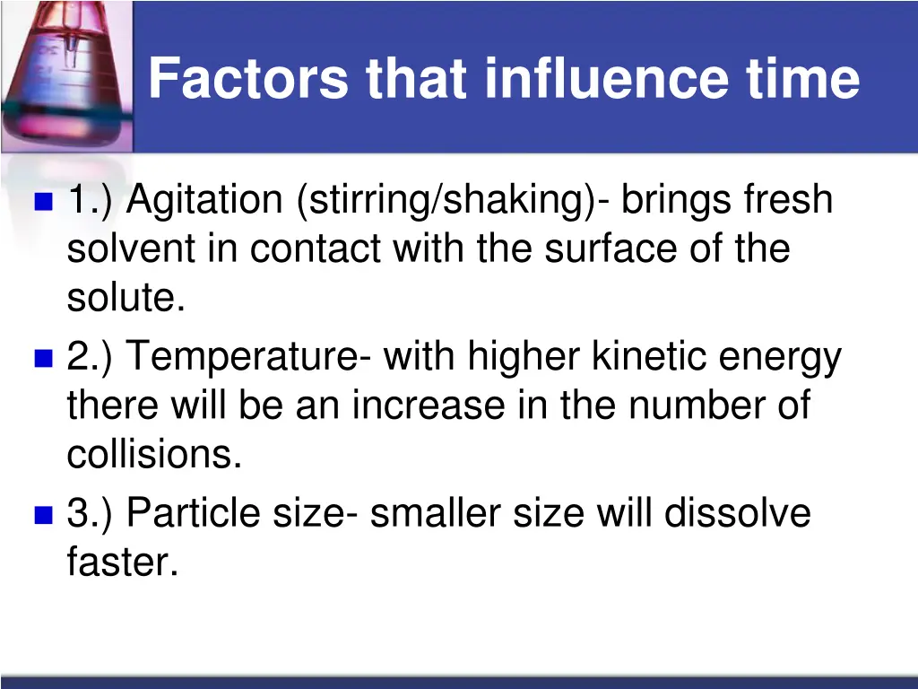 factors that influence time