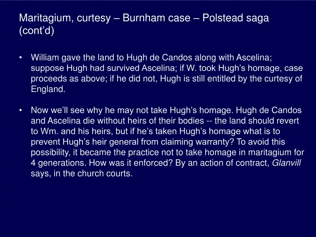 maritagium curtesy burnham case polstead saga 1
