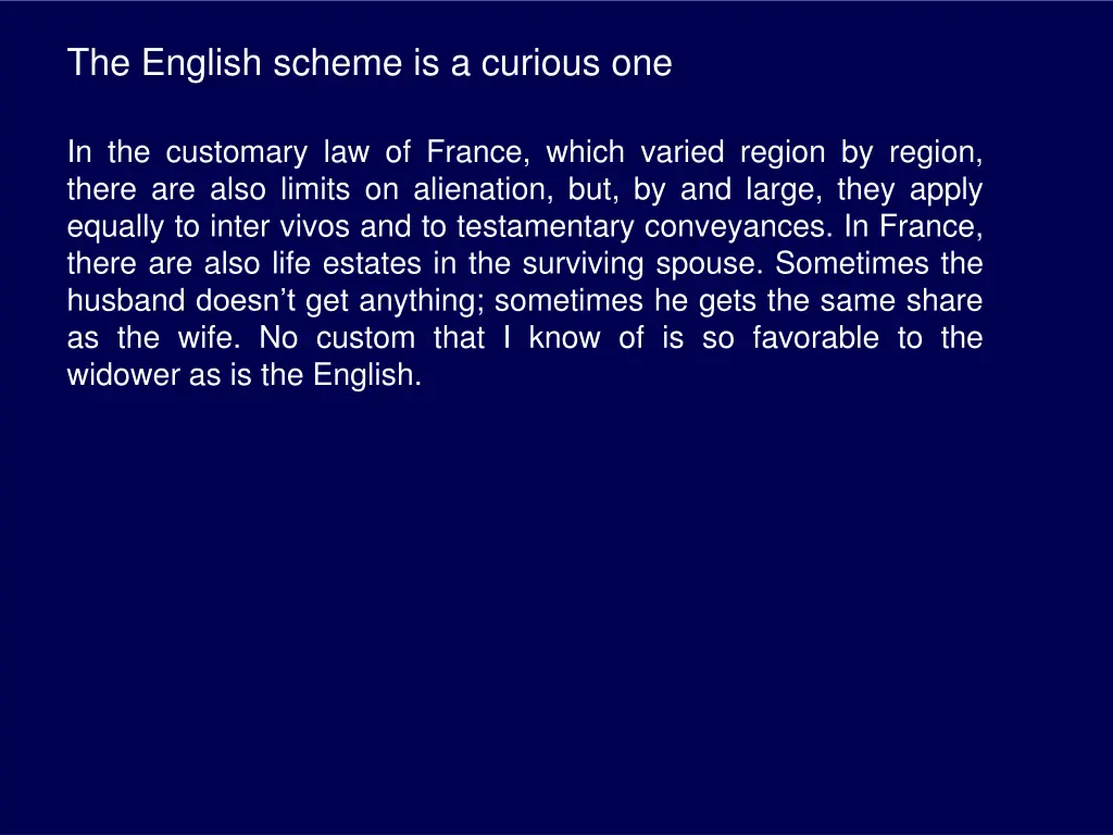 the english scheme is a curious one