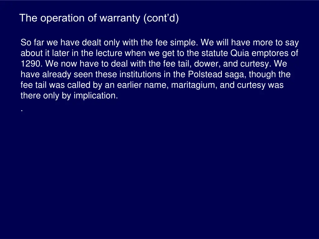 the operation of warranty cont d 3