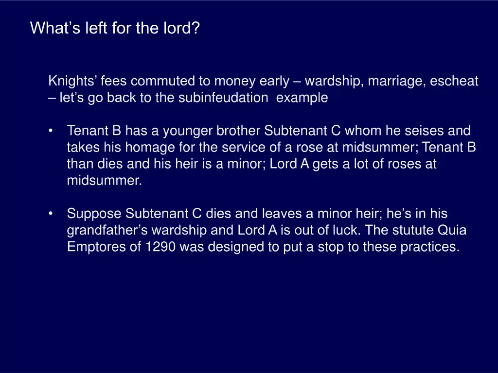 what s left for the lord