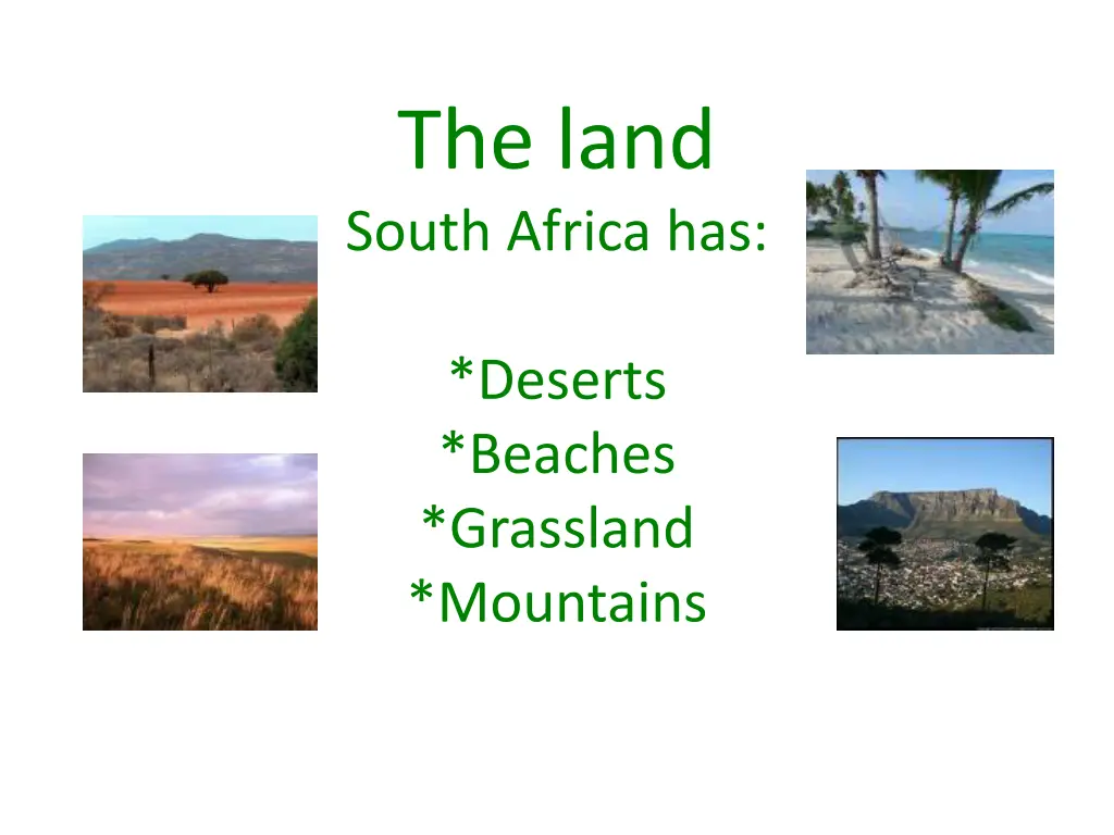 the land south africa has