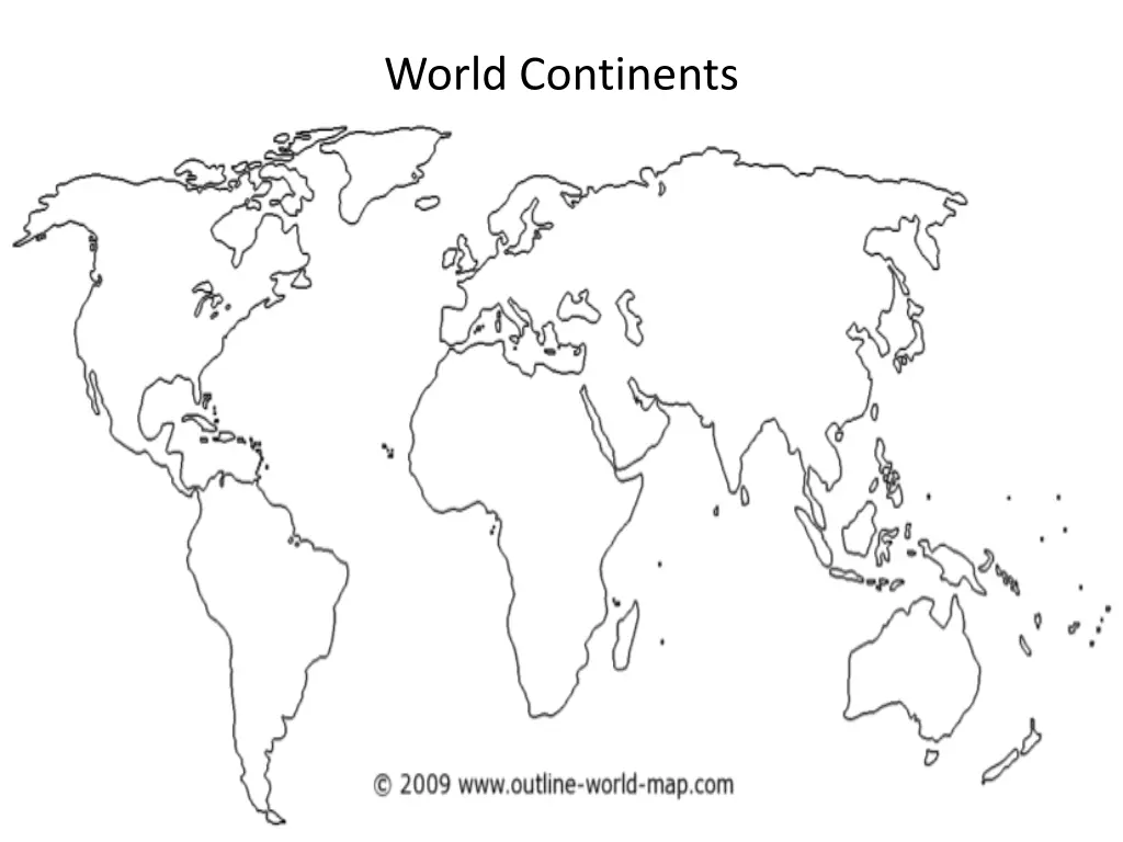 world continents