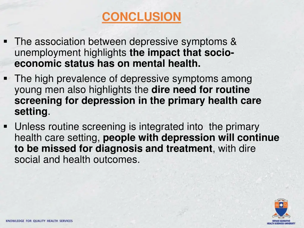 conclusion