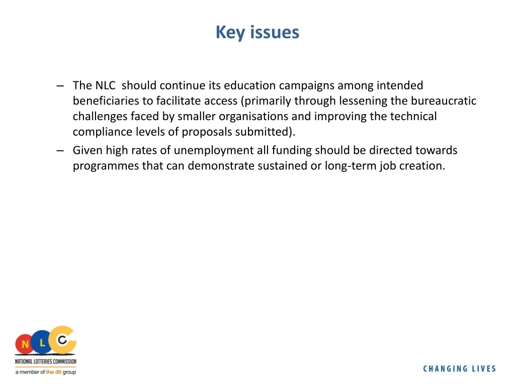 key issues 1