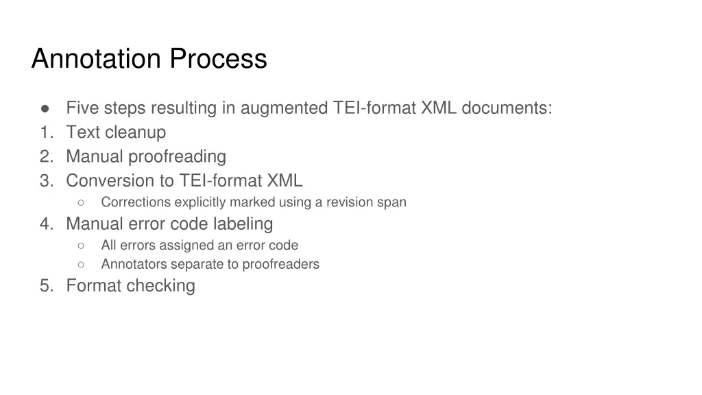 annotation process
